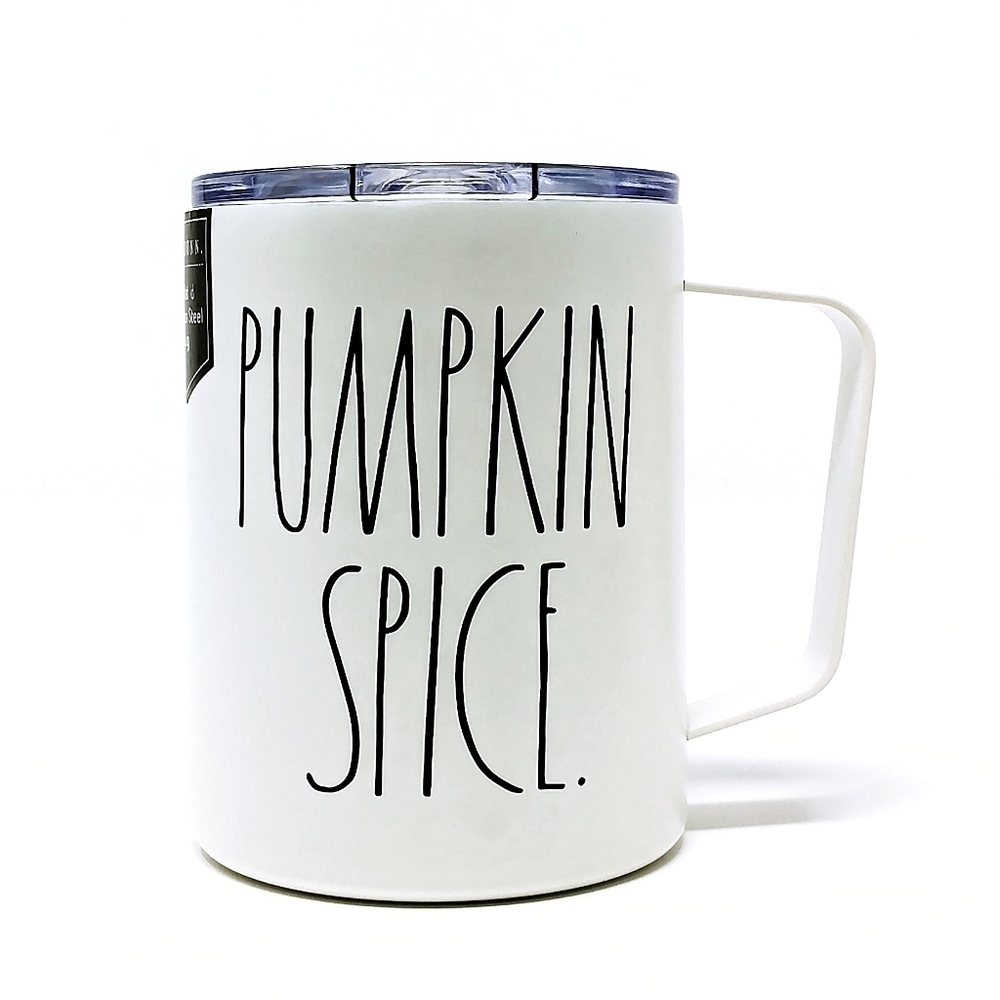 RAE DUNN Pumpkin Spice 12oz Tumbler​ with Handle